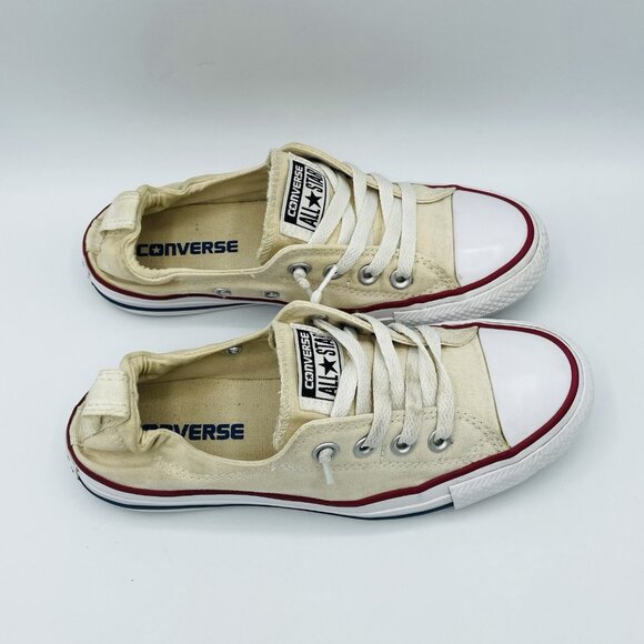 Converse Shoes Womens Size 6 Beige Slingback All Star Canvas Slip On Sneakers - Picture 3 of 10